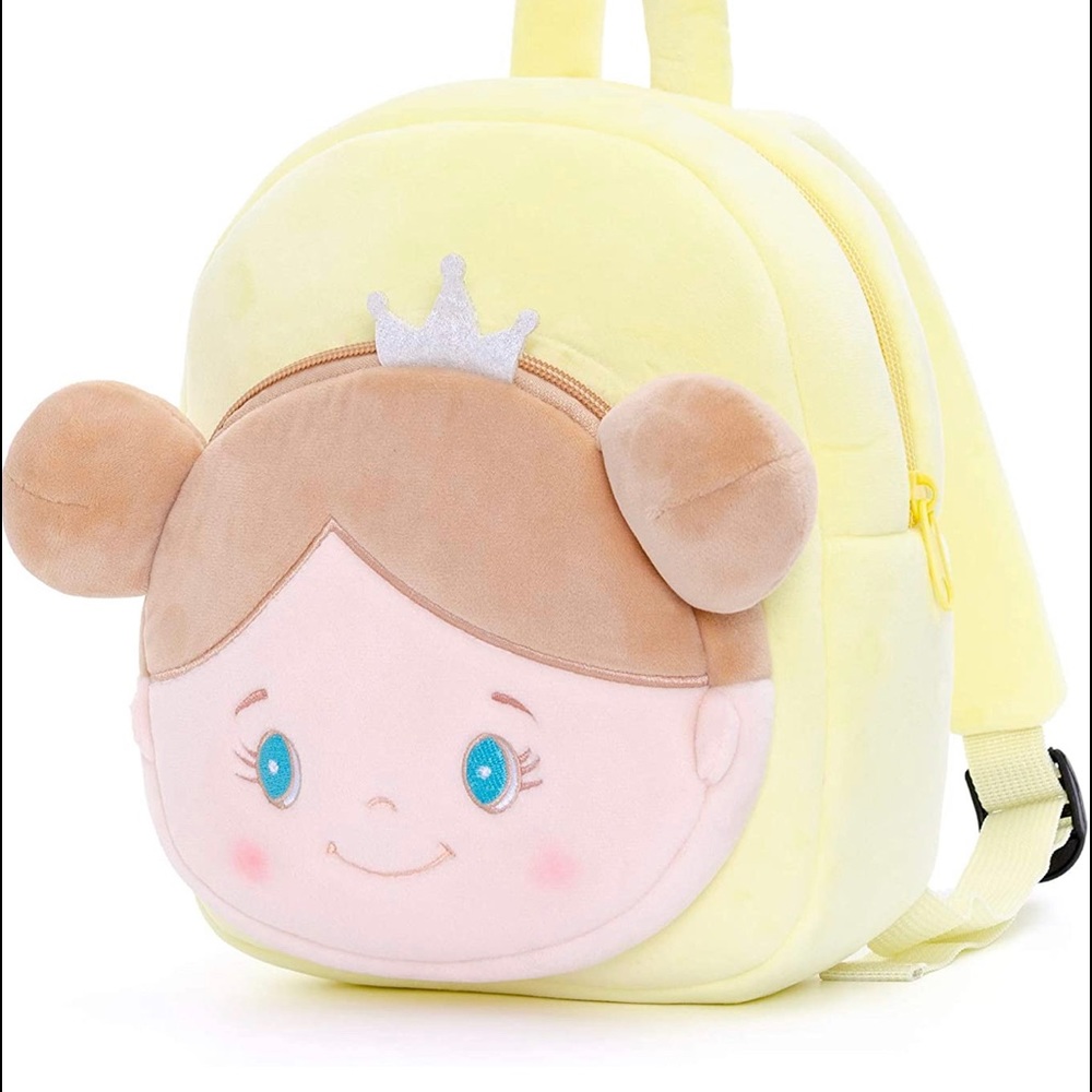 Gloveleya Toddler Backpack for Kids Plush Bag Angel Girl Yellow Age 2